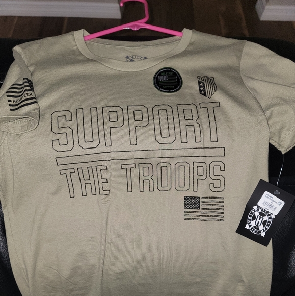 Howitzer Tops Support Our Troops Shirt The Color Is Army Green And howitzer-tops-support-our-troops-shirt-the-color-is-army-green-and